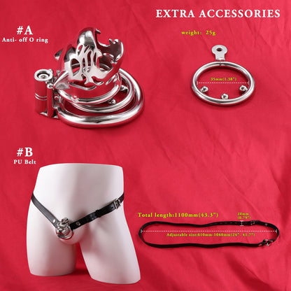 Allen Wrench Locks Leopard Chastity Cage, F3143 - FRRK