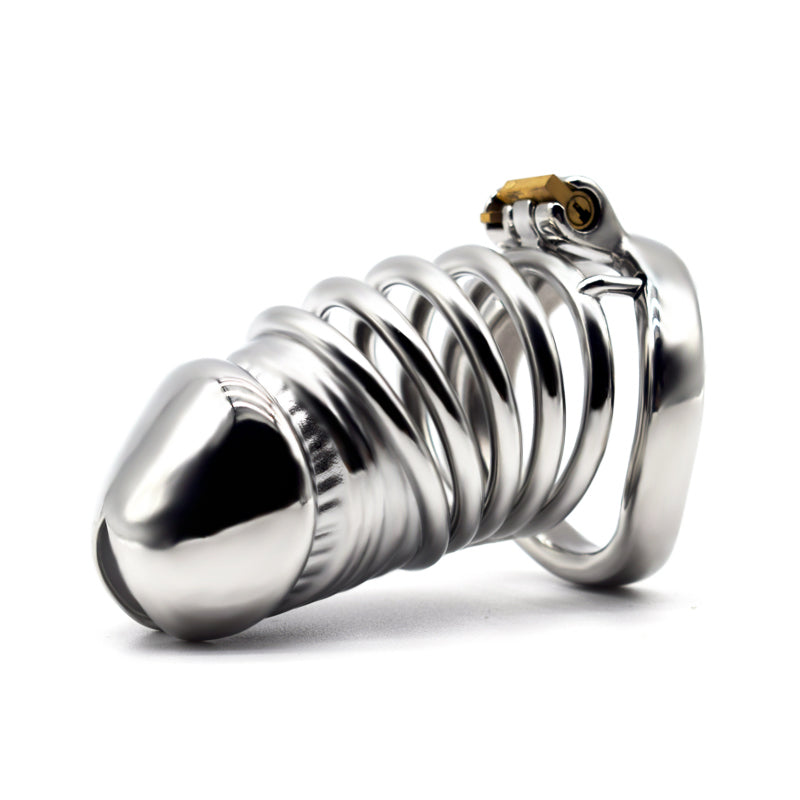 Male Solid Steel Chastity Cage, F3055 - FRRK