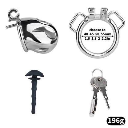 Mamba Chastity Cage | F312A Small Size - Silver