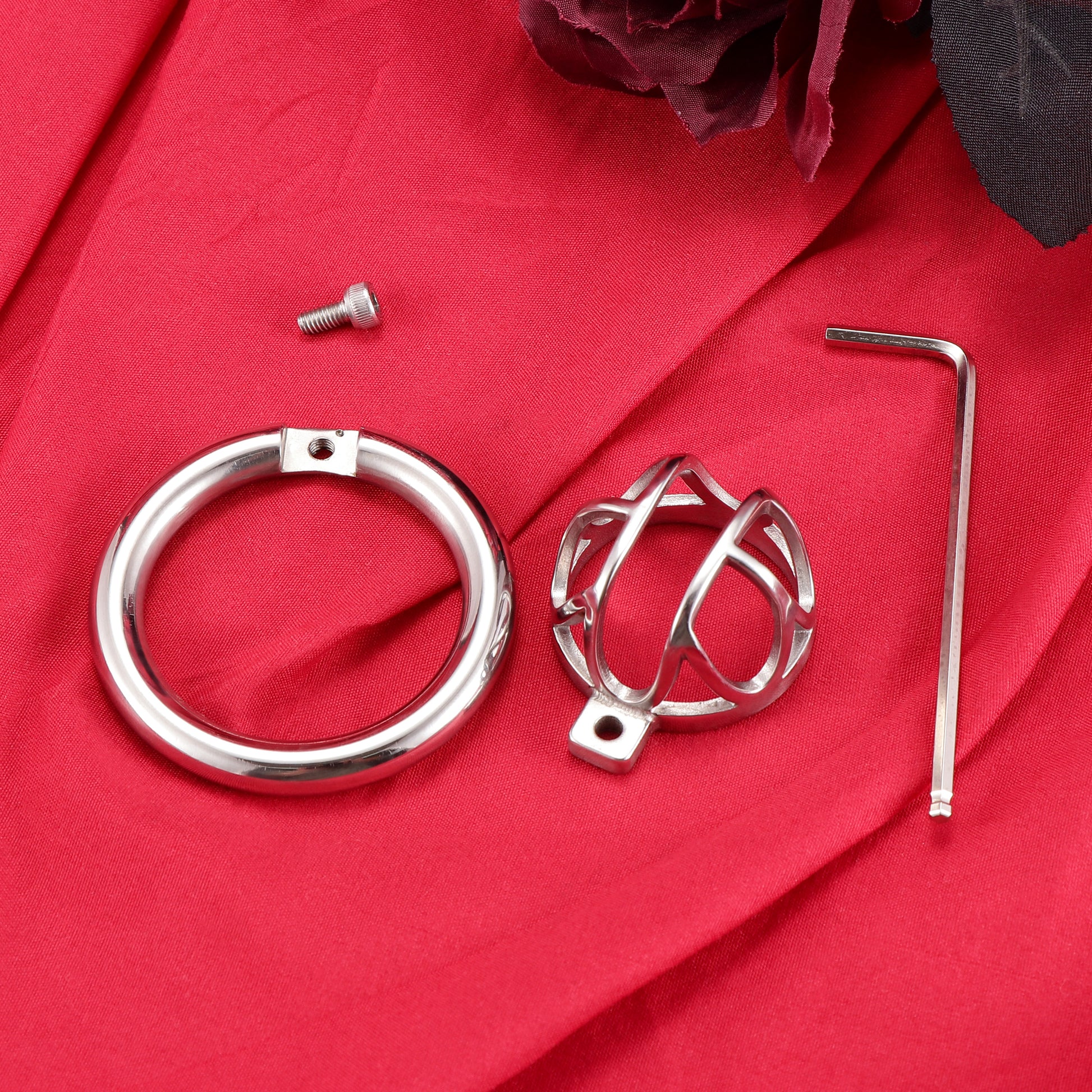 Split-Front Open Small Chastity Cage, F3140 - FRRK