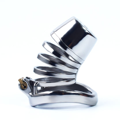 Male Lid Shower Belt Full Close Chastity Cage, F3084 - FRRK