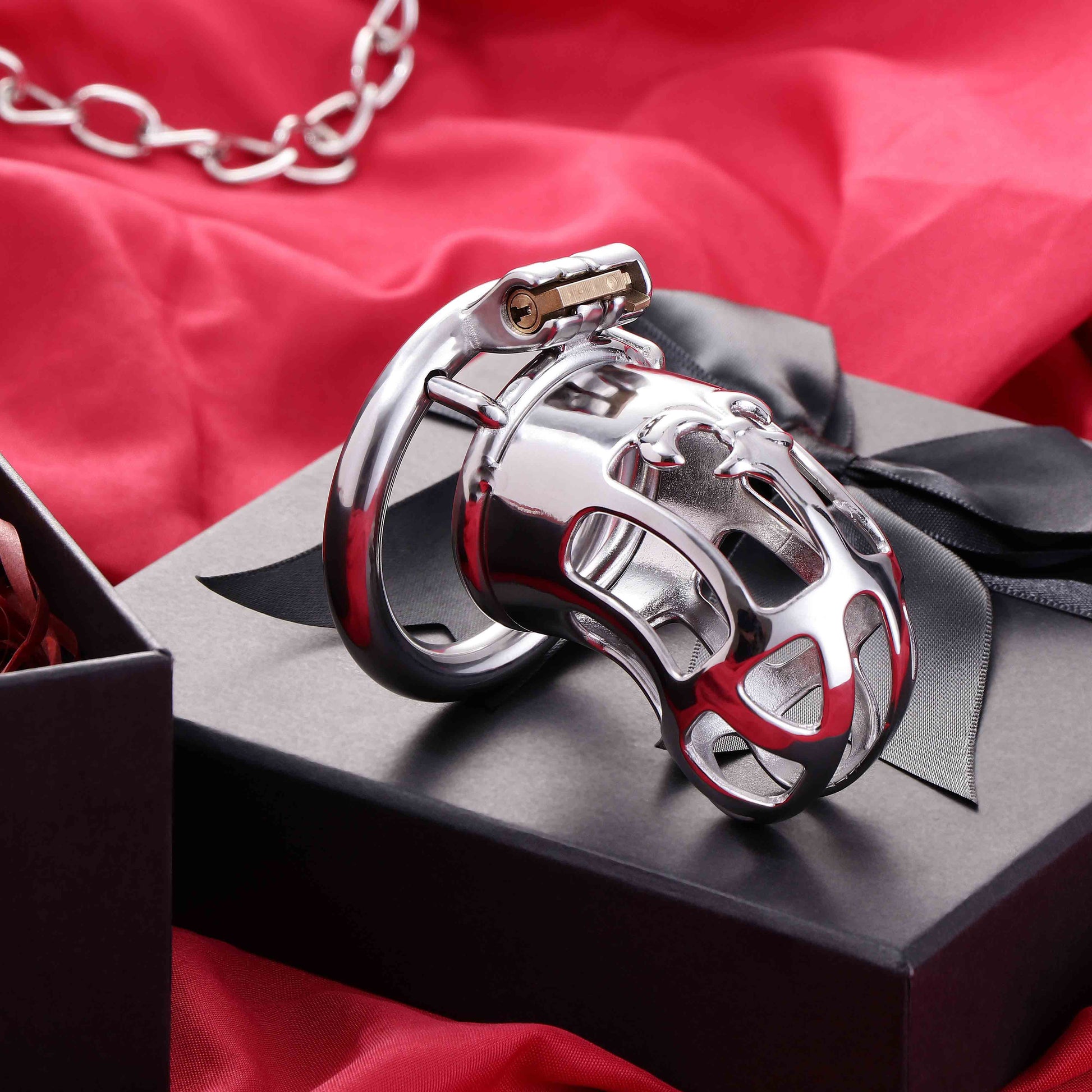 Stainless Steel Metal Small Mamba Chastity Cage | F3115