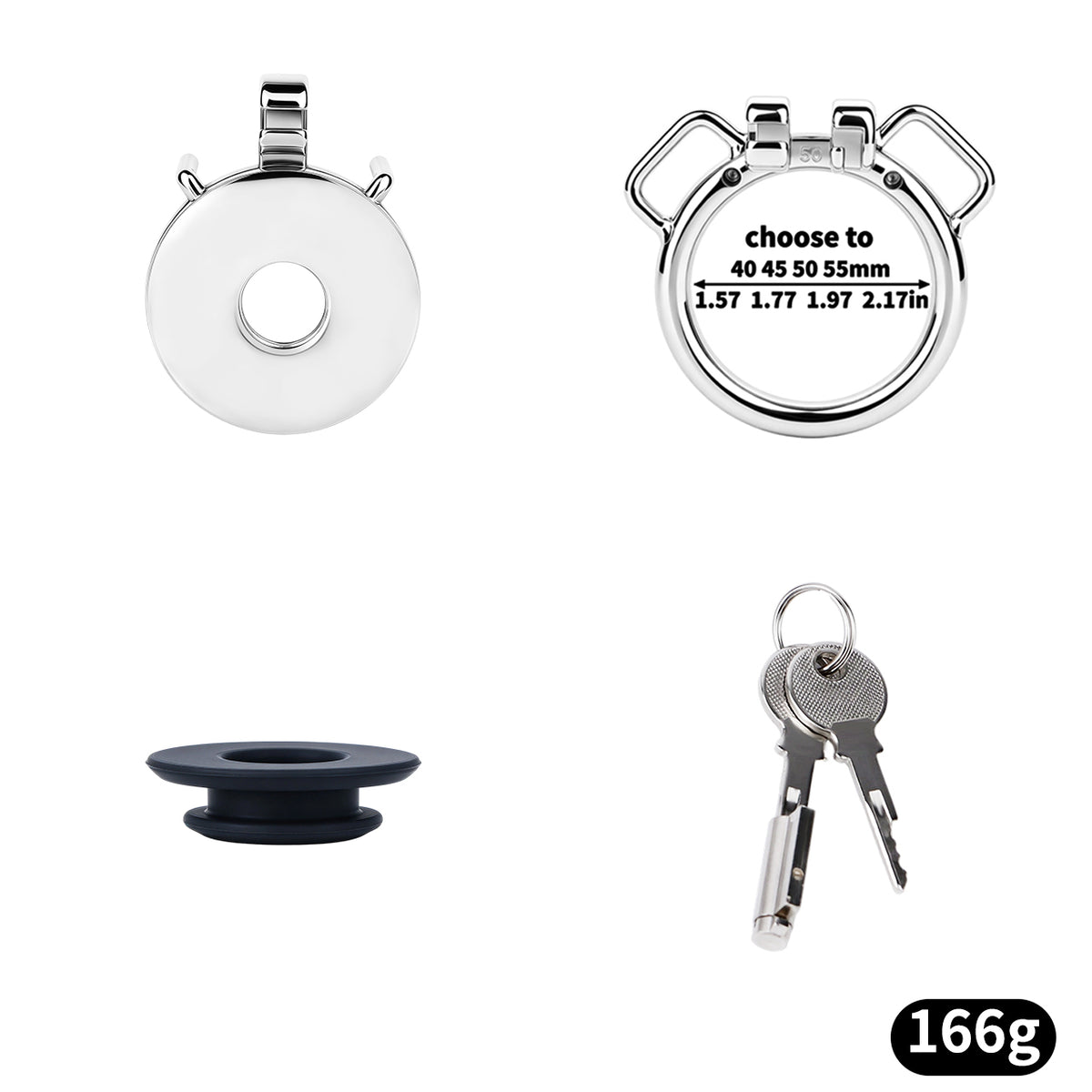 Convertible Flat & Inverted Chastity Cage | F365