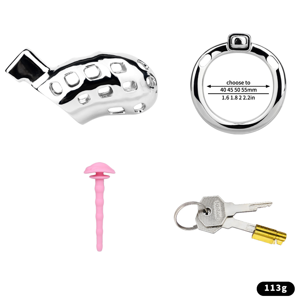 Aluminum Alloy Chastity Cage