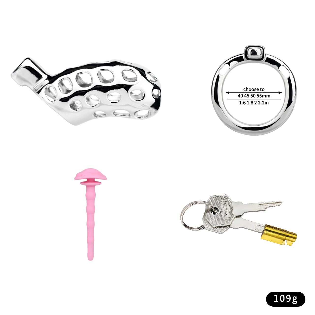 Aluminum Alloy Chastity Cage