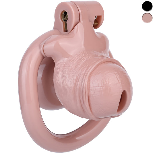 ABS Resin Realistic Dick Chastity Cage – Inverted Type AS036