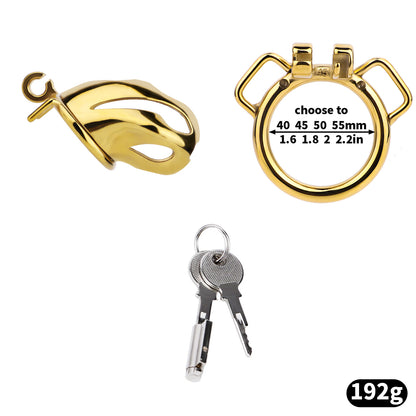 Cobra Series Mamba Chastity Cage | F312A Medium Size - Golden