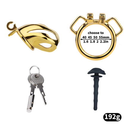 Cobra Series Mamba Chastity Cage | F312A Medium Size - Golden