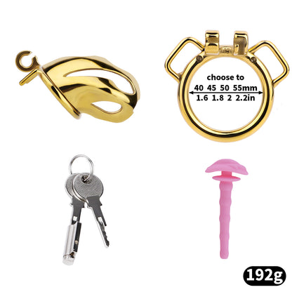 Cobra Series Mamba Chastity Cage | F312A Medium Size - Golden