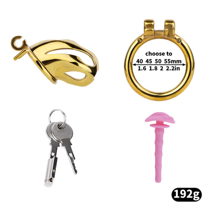 Cobra Series Mamba Chastity Cage | F312A Medium Size - Golden