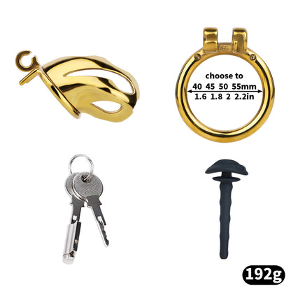 Cobra Series Mamba Chastity Cage | F312A Medium Size - Golden