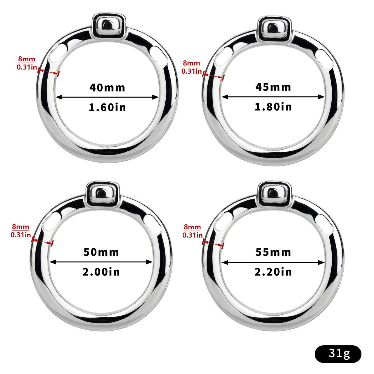 Base Rings for FRRK Chastity Cages Only | K17