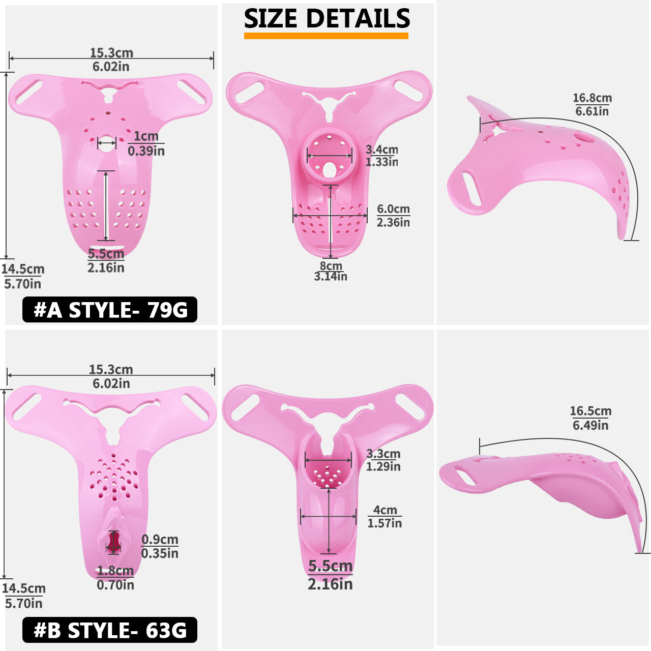 ABS Resin Wearable Chastity Plate | AS751