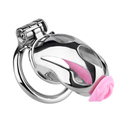 Cobra Series Mamba Chastity Cage | F312A Medium Size - Silver