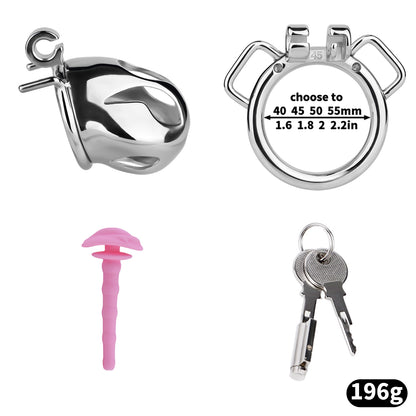 Cobra Series Mamba Chastity Cage | F312A Small Size - Silver