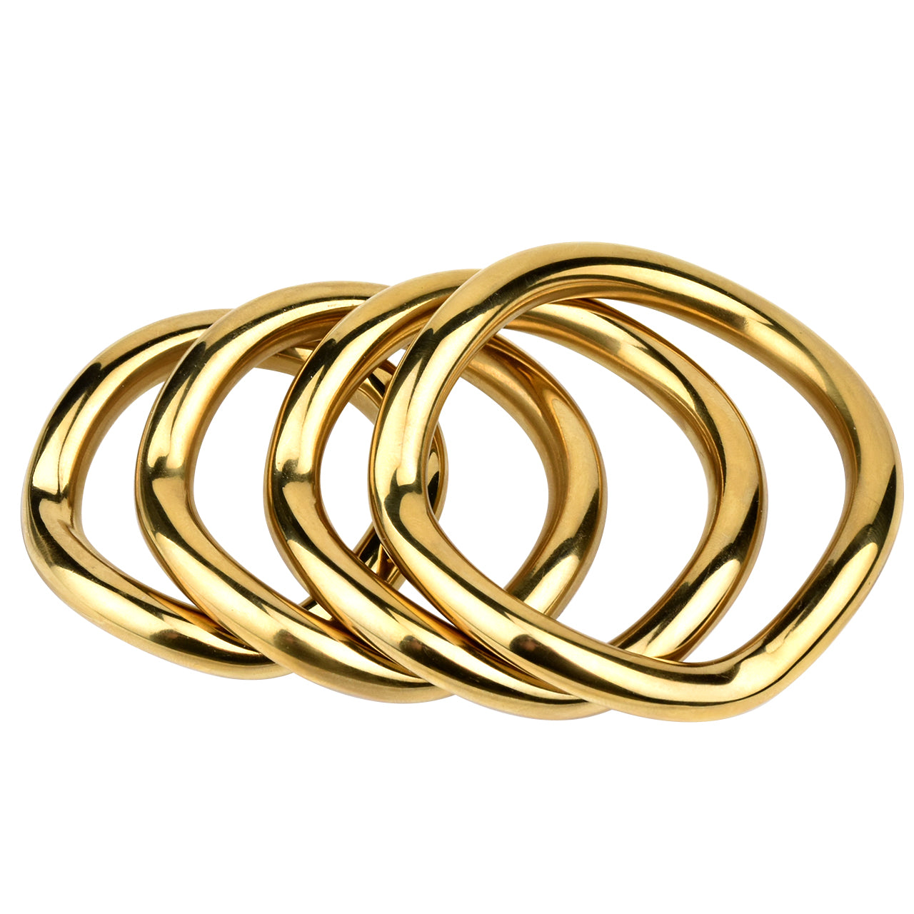 Stainless Steel Curved Cock Ring, F3227 - FRRK