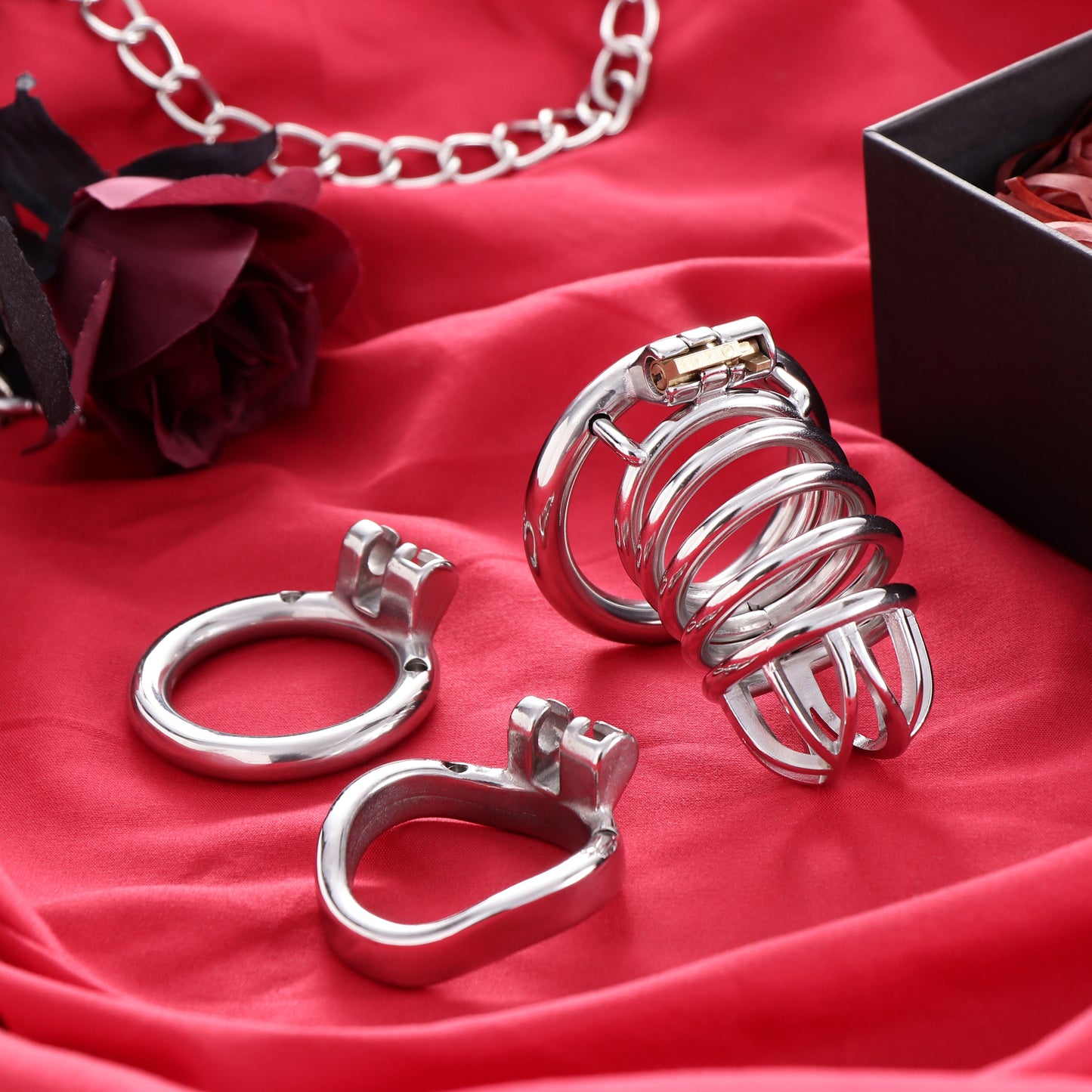 Male Top Split Open Chastity Cage, F3047 - FRRK