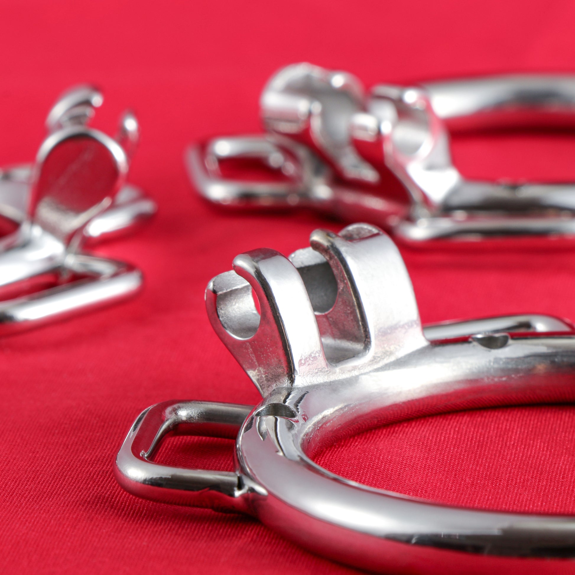 Base Rings for FRRK Chastity Cage (With Ears & Hook) That Fit Internal Side Slide Lock System Only, K03 - FRRK