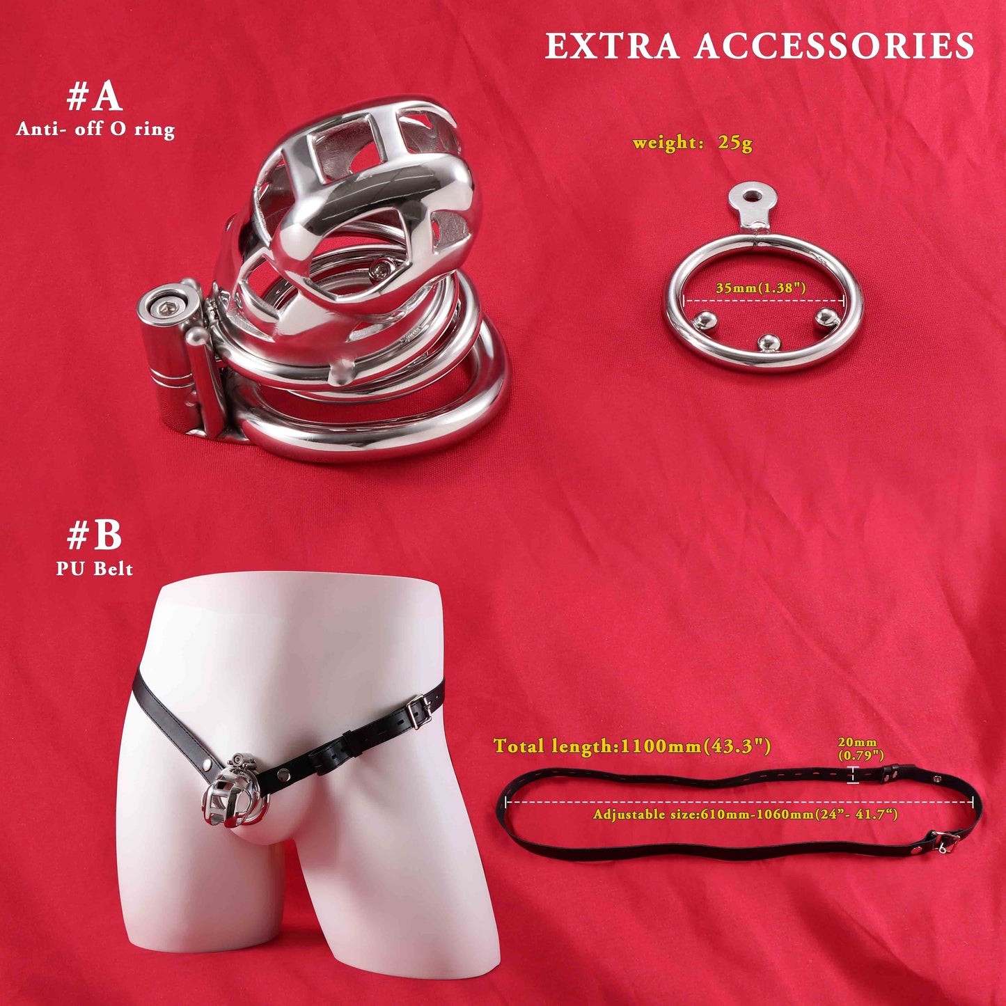 Small Mamba Chastity Cage Allen Wrench Lock | F3142