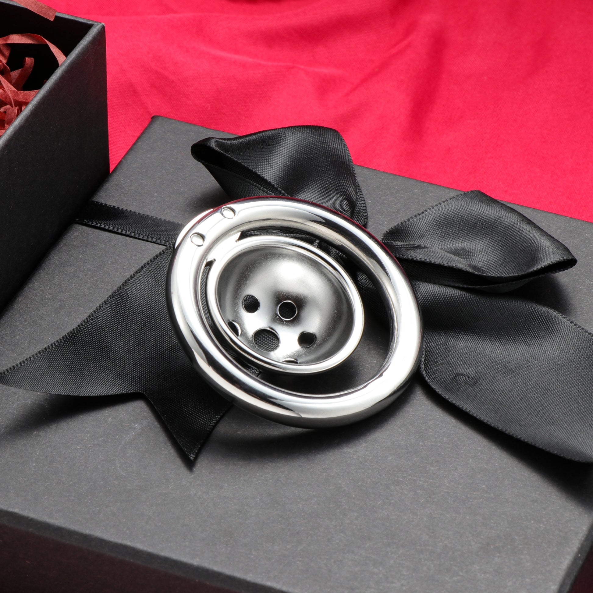 Hemisphere Male Mini Chastity Cage with Honeycomb Hole, F3174 - FRRK