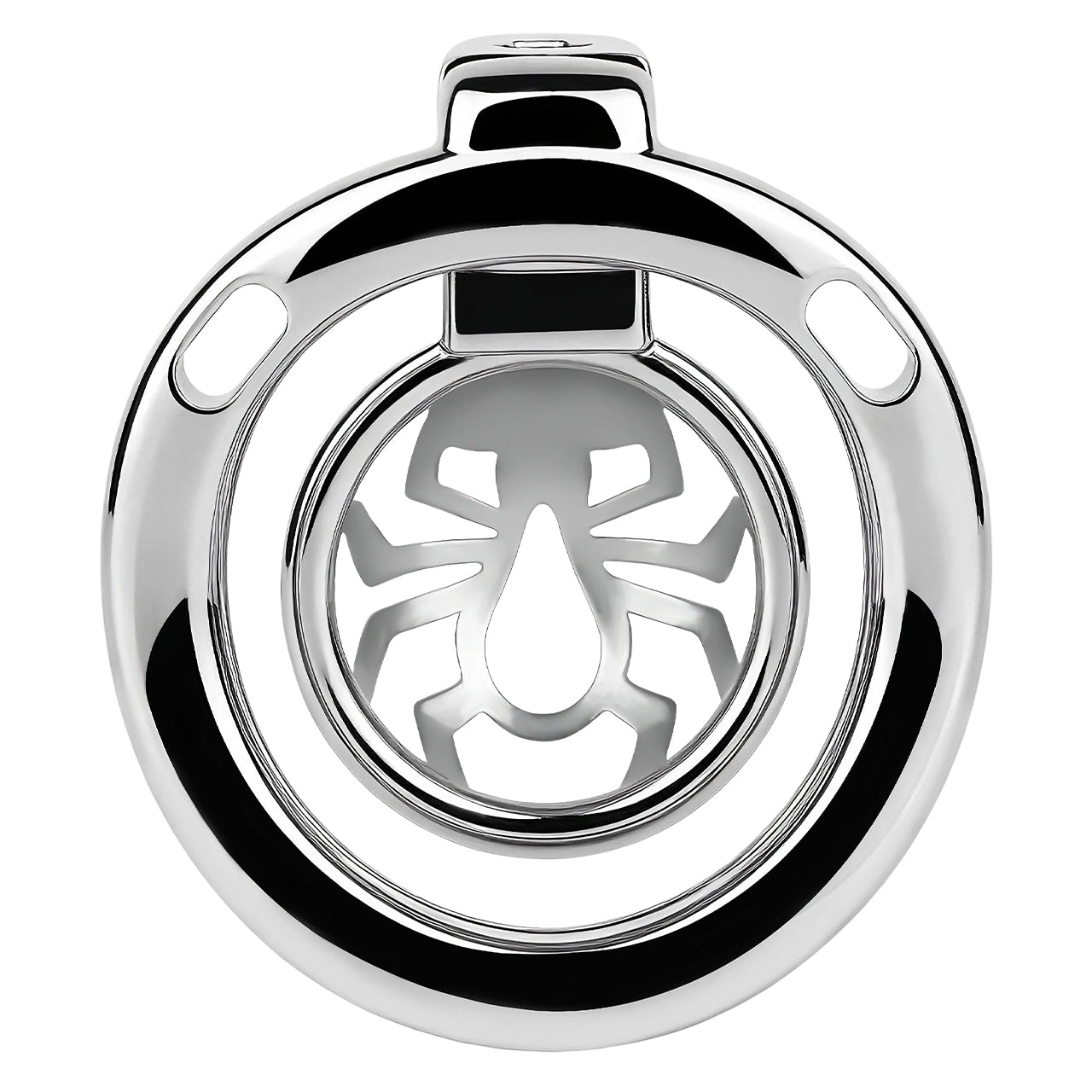 Night Silver Spider Chastity Cage | F328A