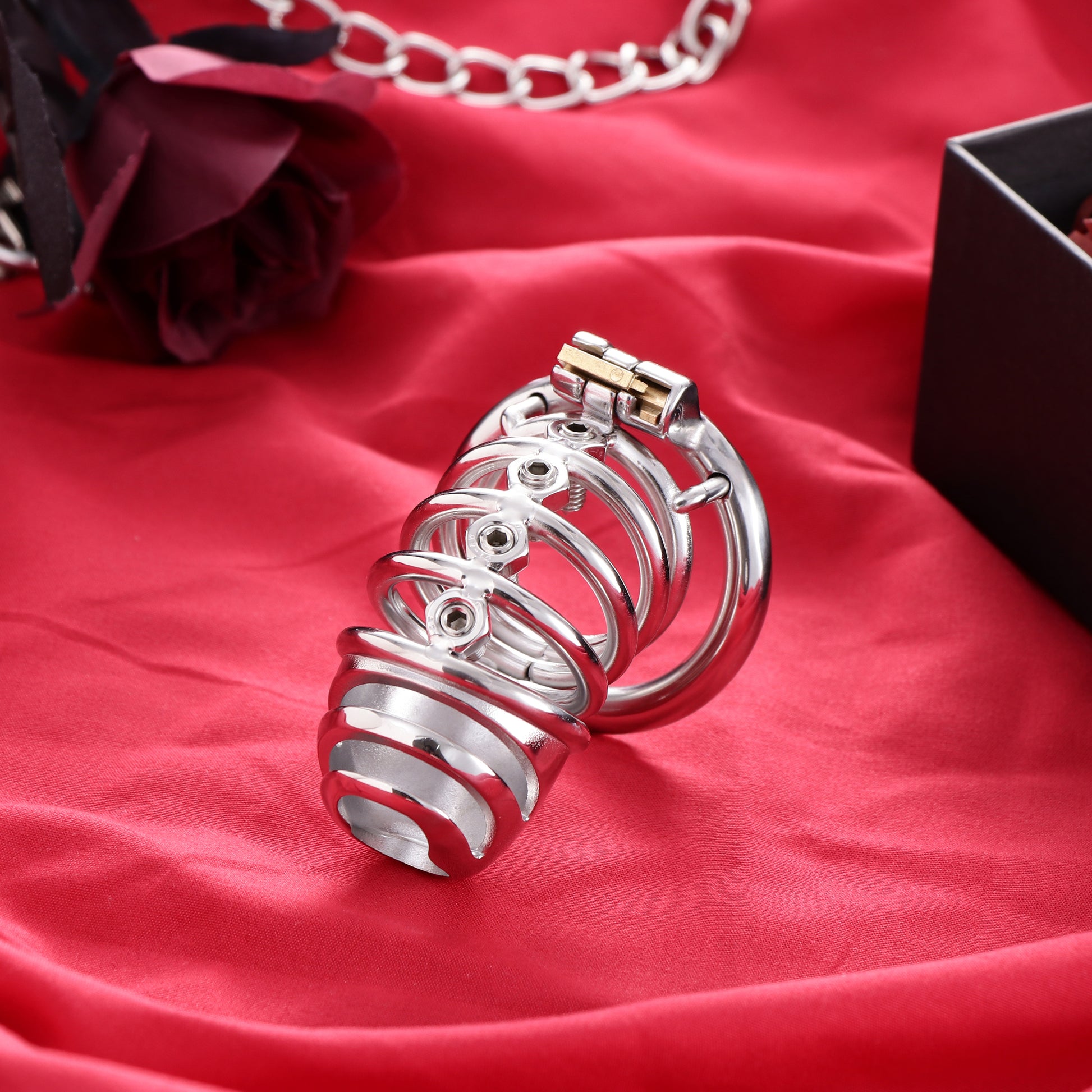 Male Chastity Cage with Screw Spiked, F3050 - FRRK