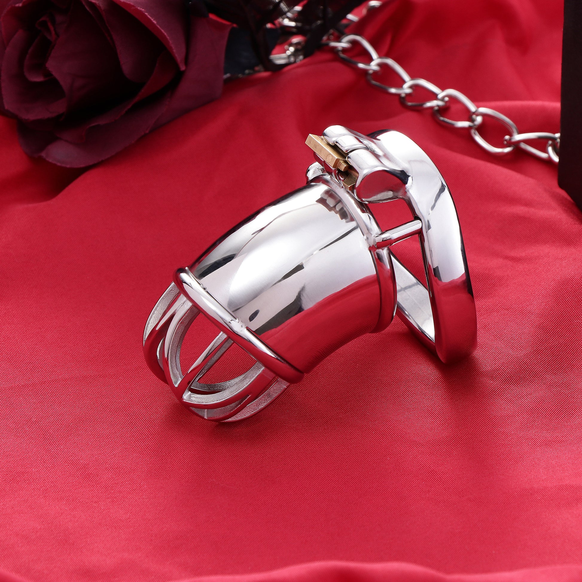 Male Chastity Cage Front Half-Moon Opening, F3095 - FRRK