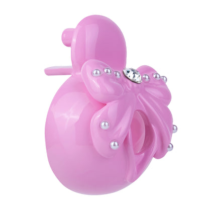 ABS Resin Rhinestone Bowknot Pot Lid Chastity Cage | AS605