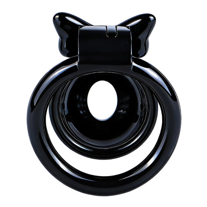 Black Bowtie Elegant Sissy Maid Chastity Cage | F321A