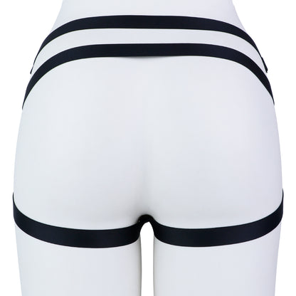 Elastic T-Back Chastity Harness | PU12