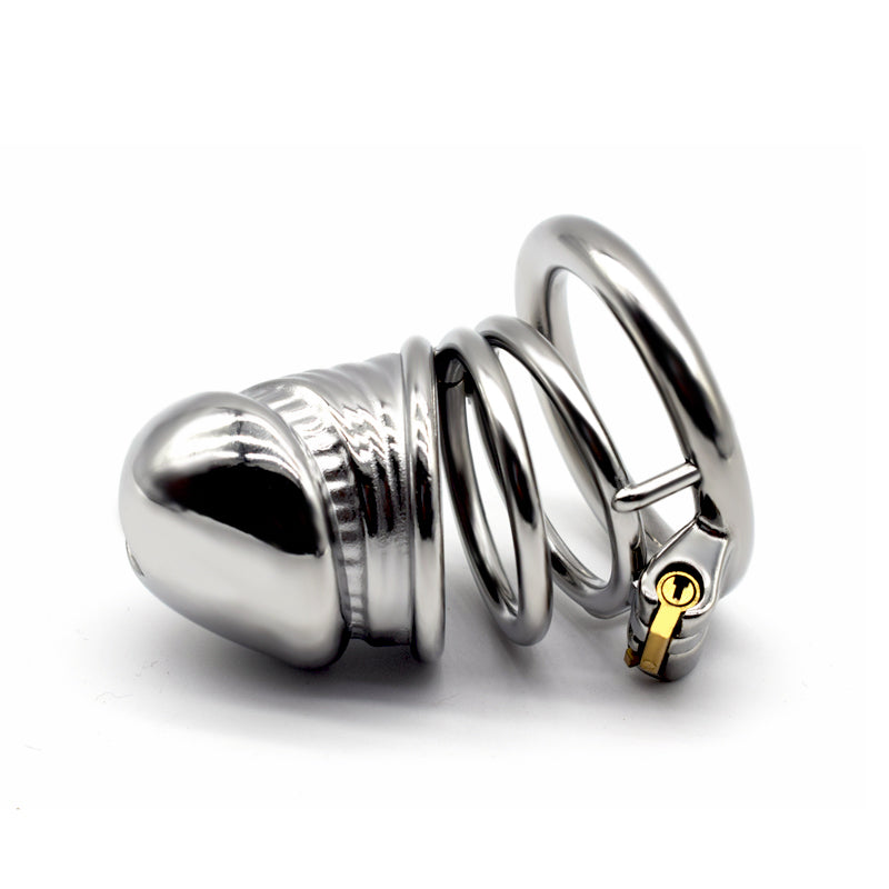 Male Solid Steel Chastity Cage, F3053 - FRRK