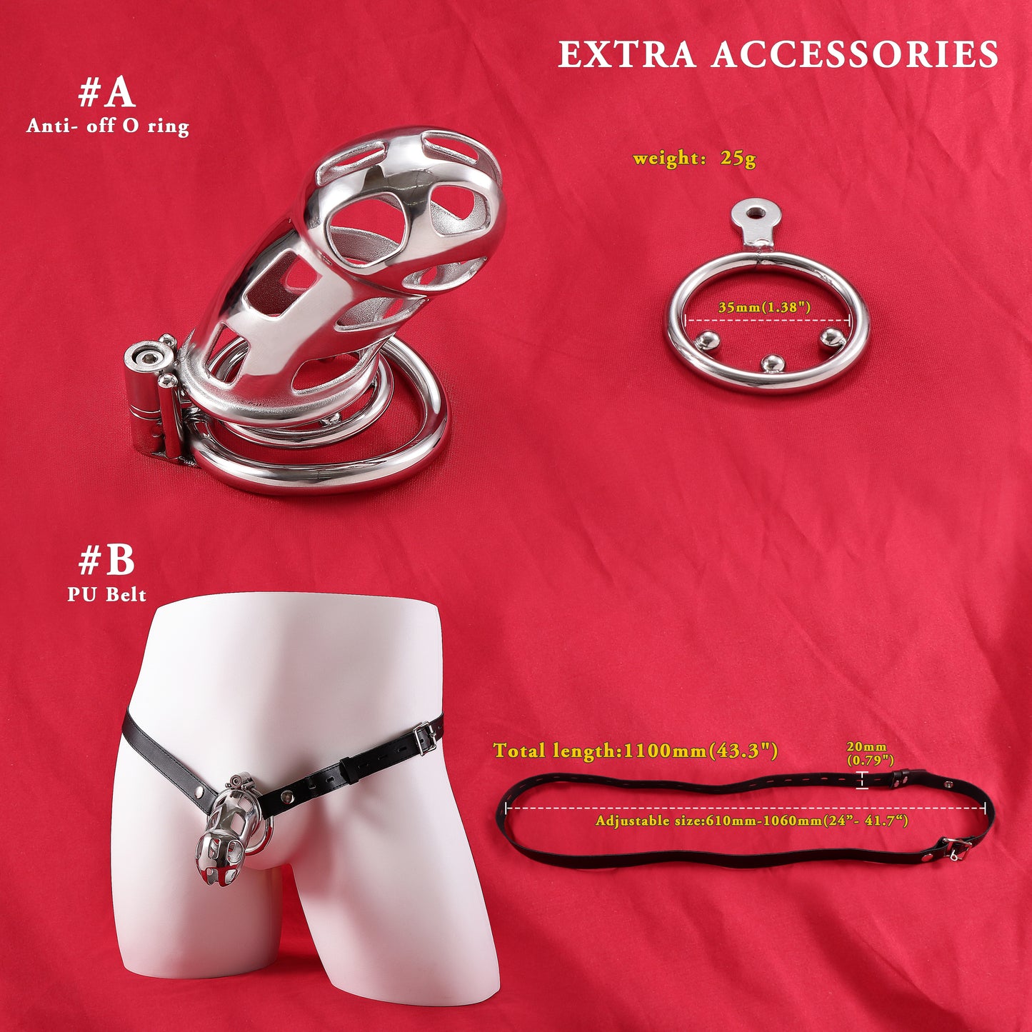 Maxi Mamba Chastity Cage Allen Wrench Lock, F3089 - FRRK