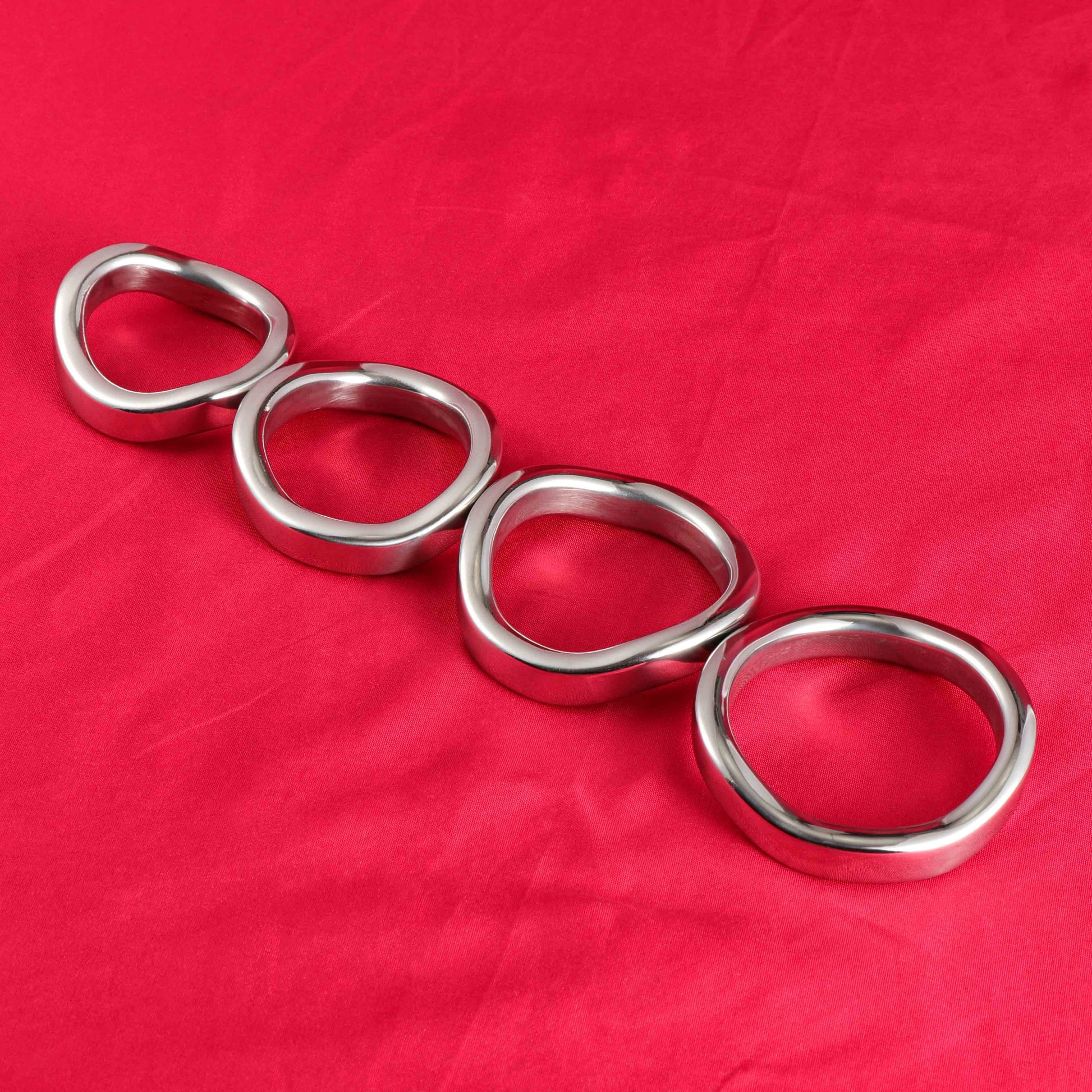 Stainless Steel Curved Cock Ring, F3038 - FRRK