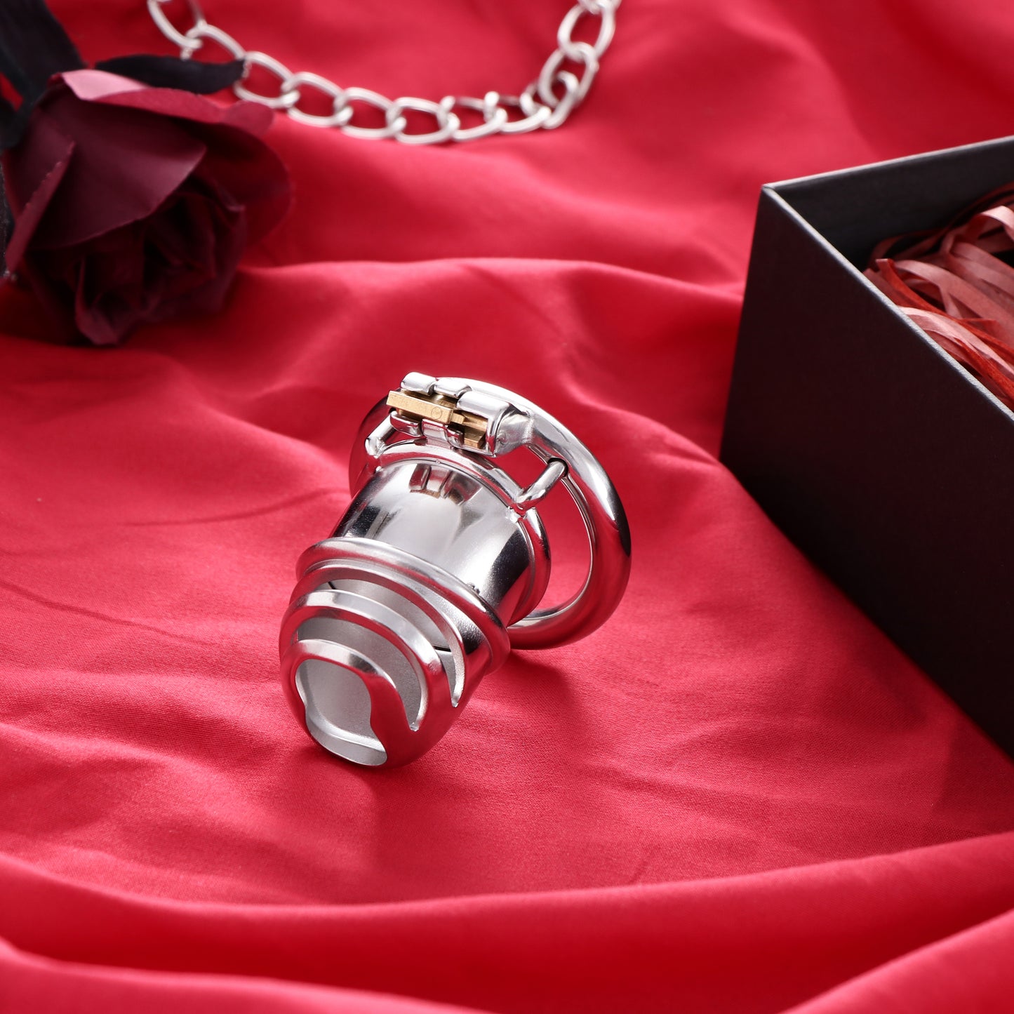 Top Split Open Male Chastity Cage, F3056 - FRRK