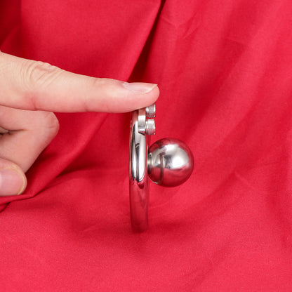 Negative Ball Inverted Steel Flat Chastity Cage, F3158 - FRRK