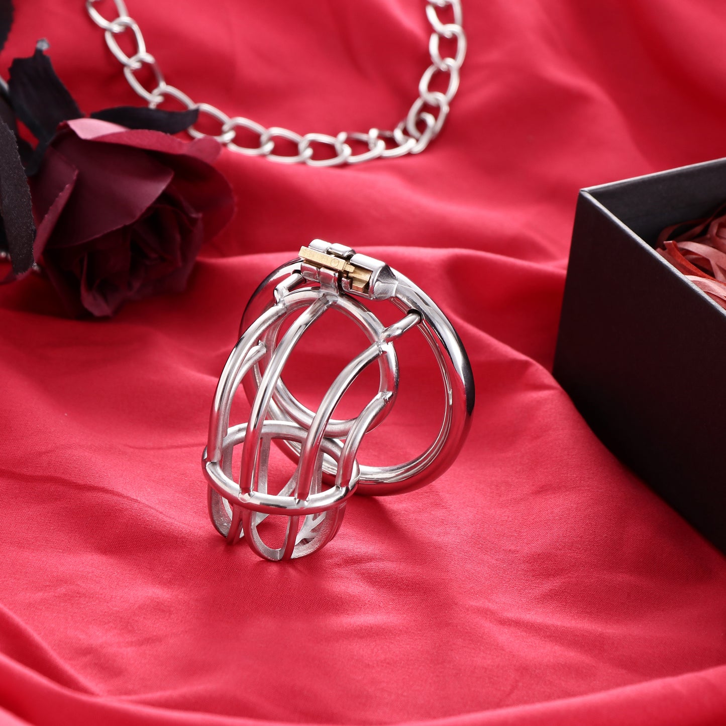 Tiny Dangling cock cage, Curve Chastity Cage Device, F3046 - FRRK