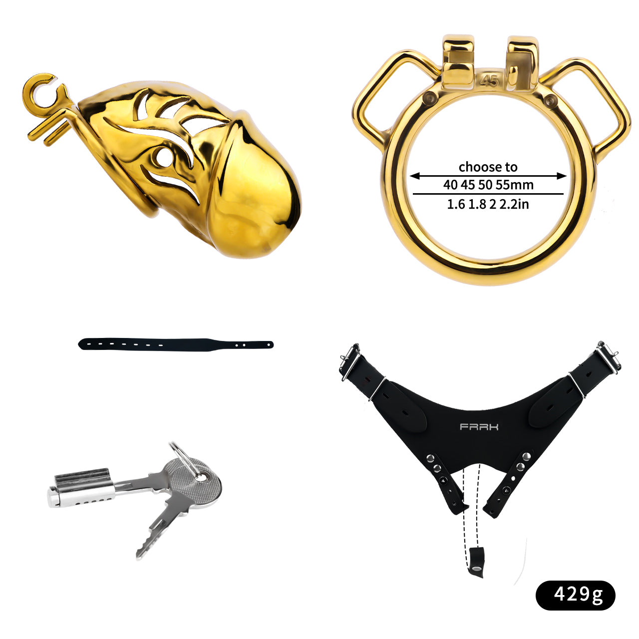Metal Chastity Dick Locking Cage