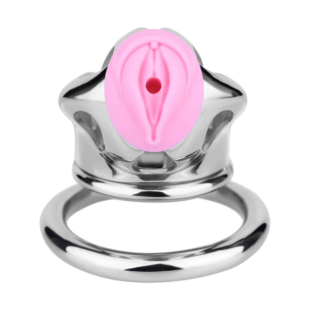 Cobra Series Mamba Chastity Cage | F312A Medium Size - Silver