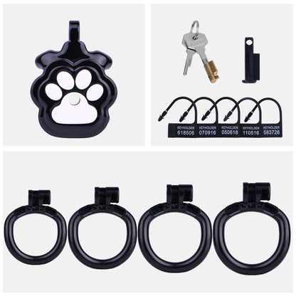 Kawaii Cat Paw Flat Chastity Cage