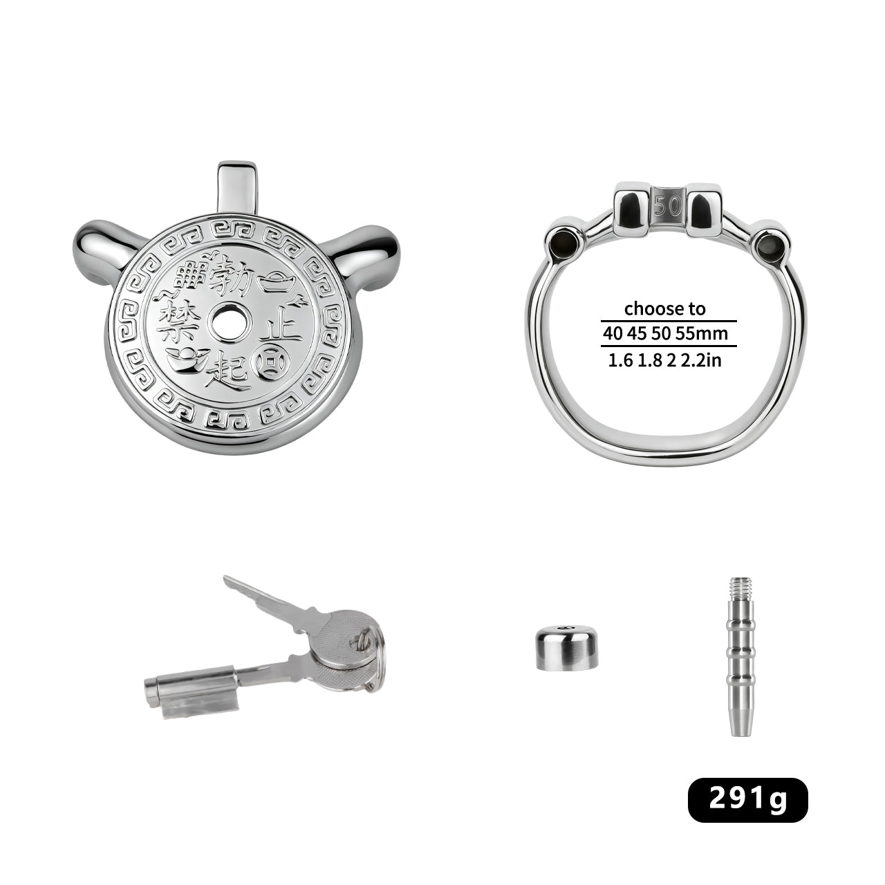 Heavy-Duty Flat Chastity Cage | F343A