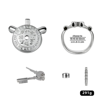 Heavy-Duty Flat Chastity Cage | F343A