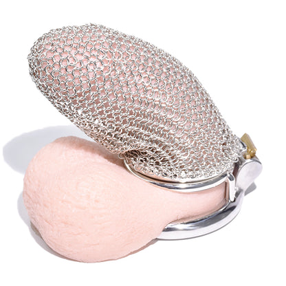 Maxi Metal Mesh Chastity Cage, F3195 - FRRK
