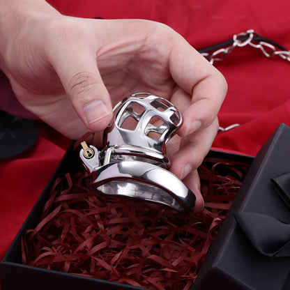 Stainless Steel Metal Small Cobra Chastity Cage, F3115 - FRRK