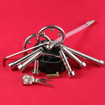 Accessory Series - Urethral Catheters, Belt, Anti-off ring, Key For Matching FRRK Chastity Cage - FRRK