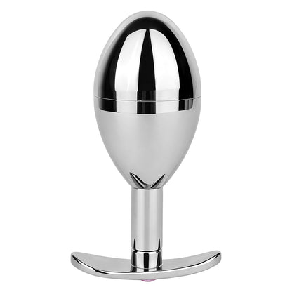 Hollow Metal Butt Plug with Hidden Key Storage | F344A