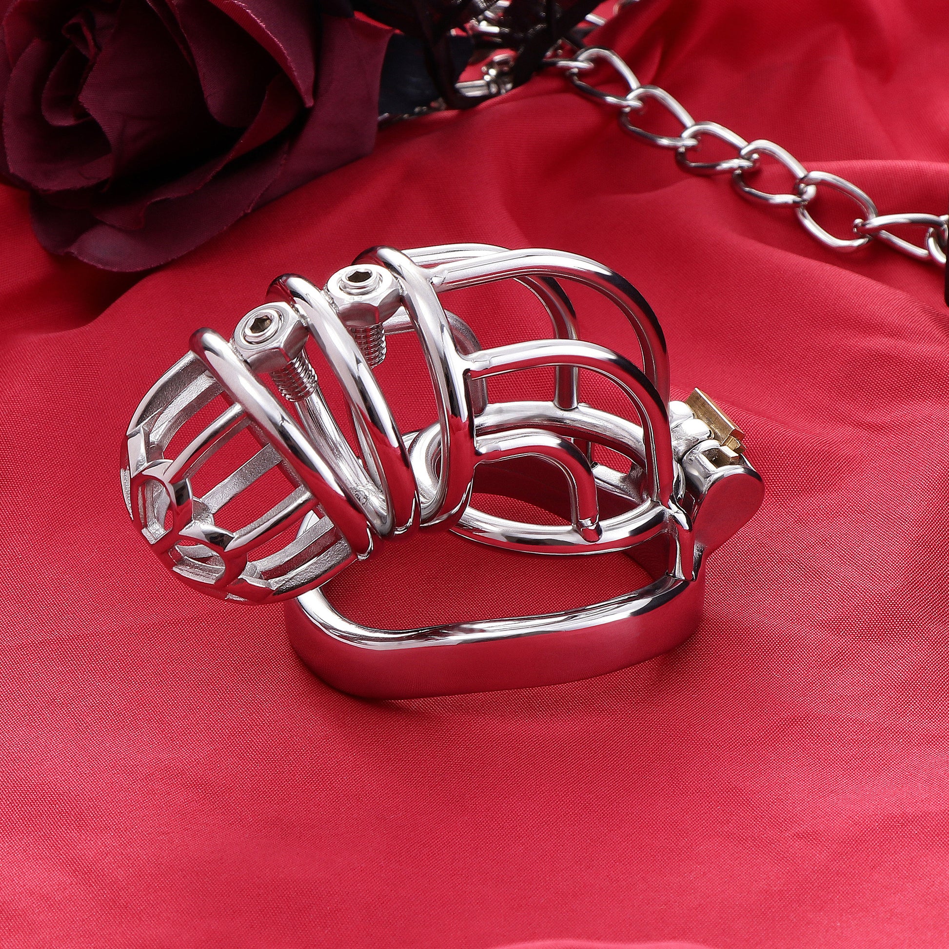 Dangling cock cage, Curve Spiked Chastity Cage, F3104 - FRRK