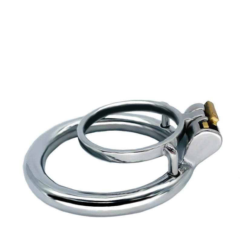 Dual Cock Ring Chastity Cage, F3122 - FRRK