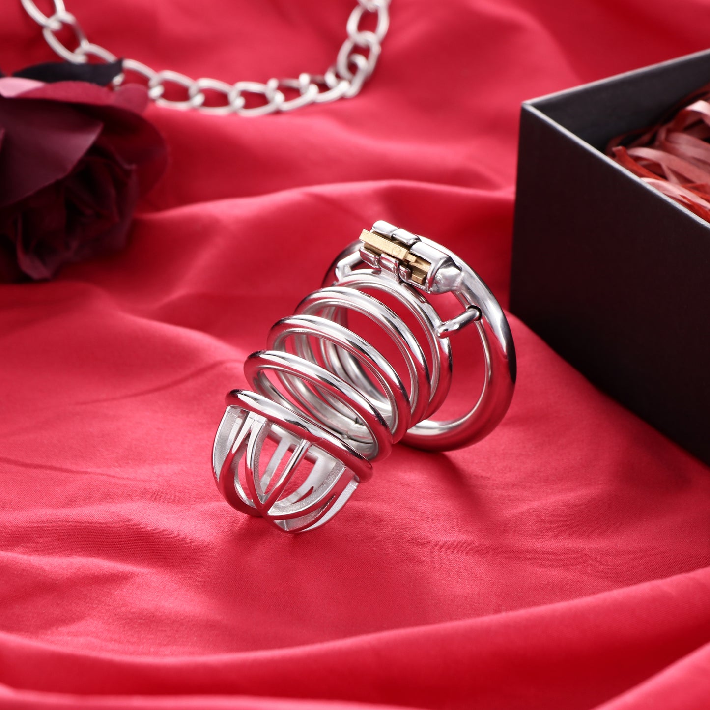 Male Top Split Open Chastity Cage, F3047 - FRRK