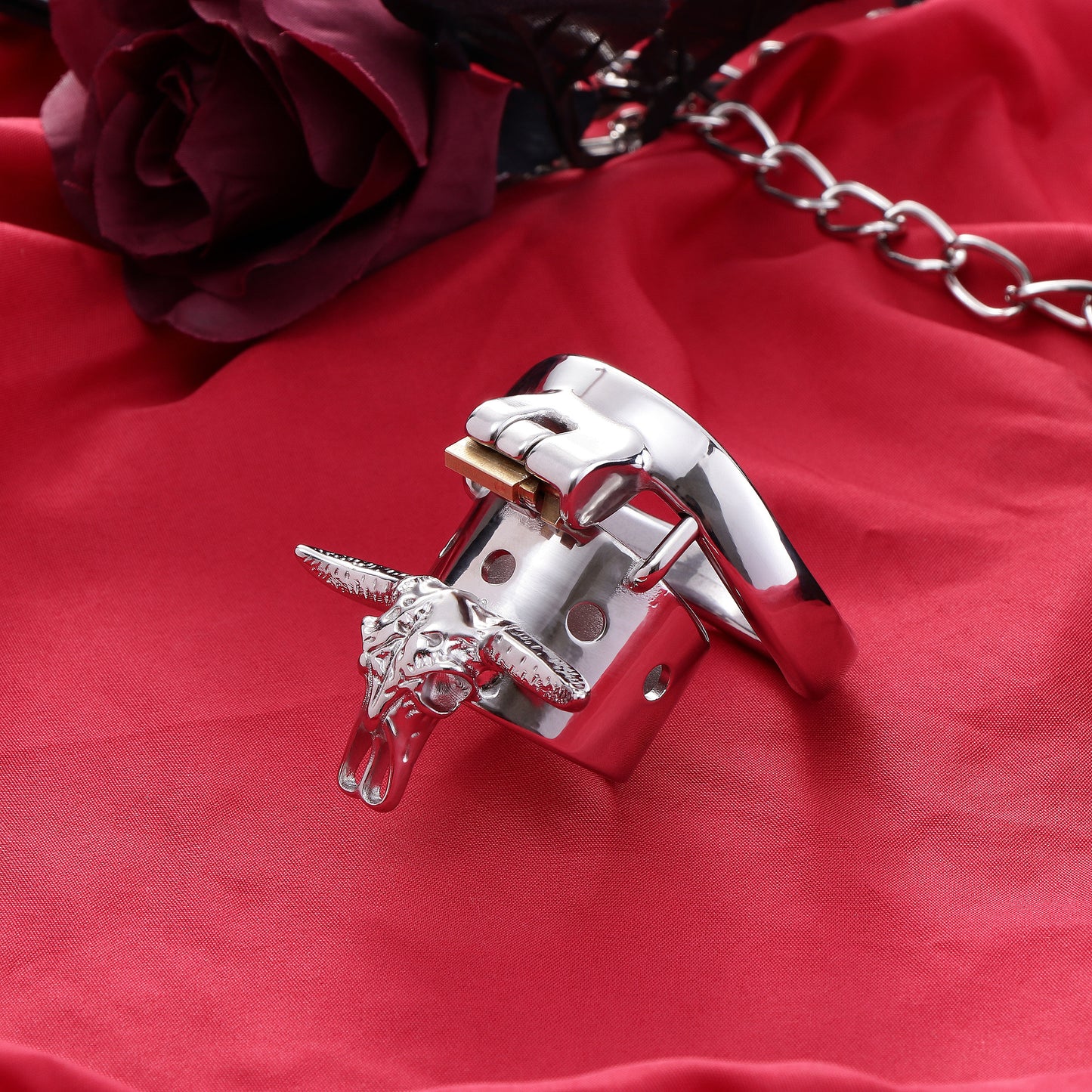 Bull Head Skeleton Male Chastity Cage, F3087 - FRRK