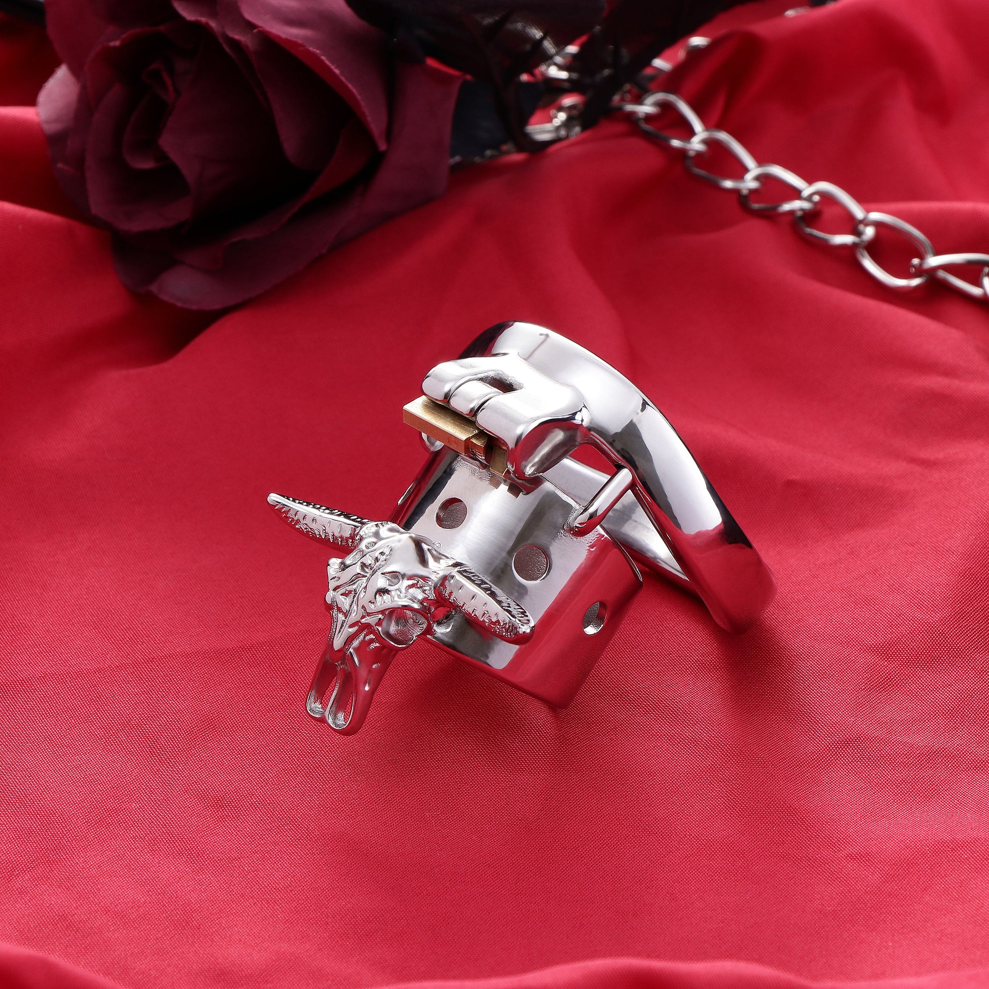 Bull Head Skeleton Male Chastity Cage, F3087 - FRRK